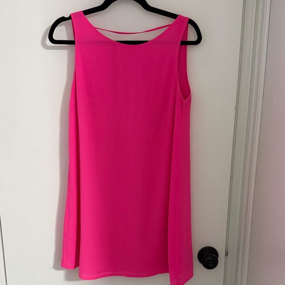 Tobi Vibrant Pink Mini Dress- backless